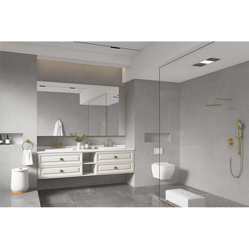 Armoire de salle de bain avec tiroir de rangement et tablette, H 21,02 po x l 96,02 po x P 23,02 po