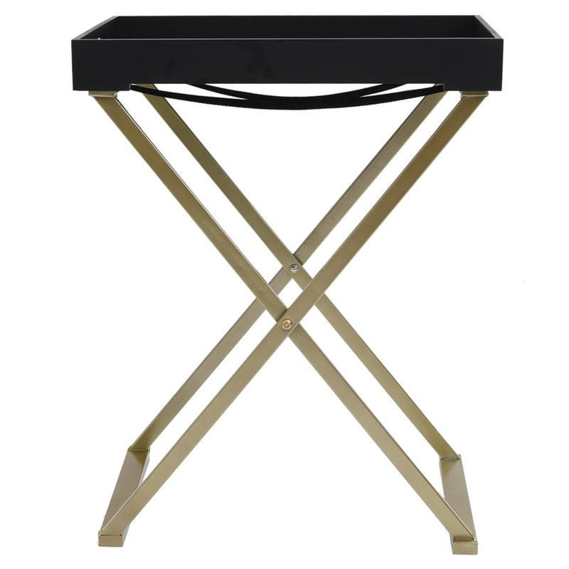 Thornport Cross Legs End Table, Gold