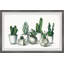 Ceramic Potted Cactus by Parvez Taj - Single Picture Frame Painting-38598670