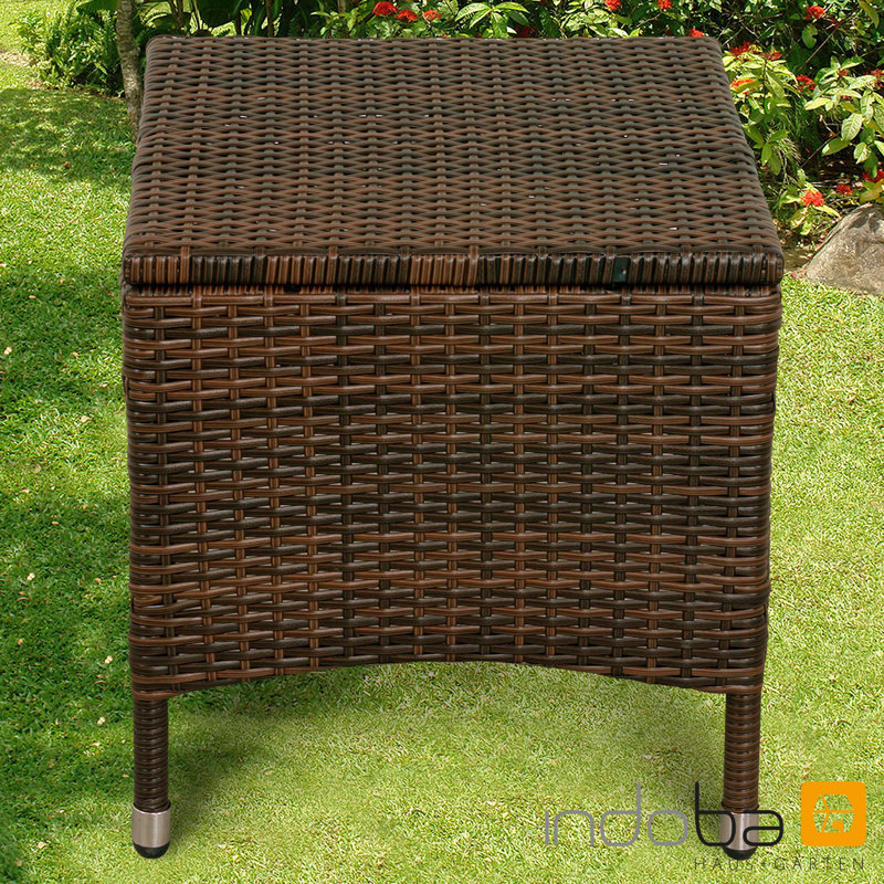 Afrin Outdoor Ottoman, Brown