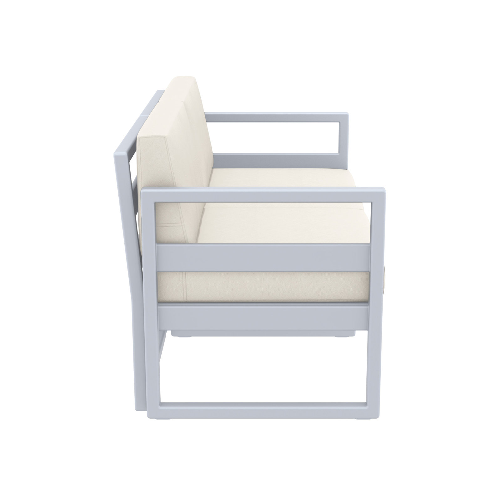 Lane 58" Sunbrella® Patio Loveseat, White, Natural