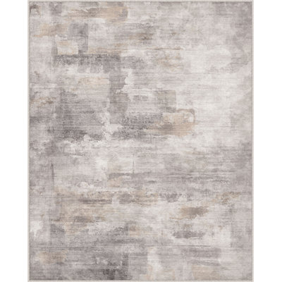 Abstract Grey/Brown Area Rug