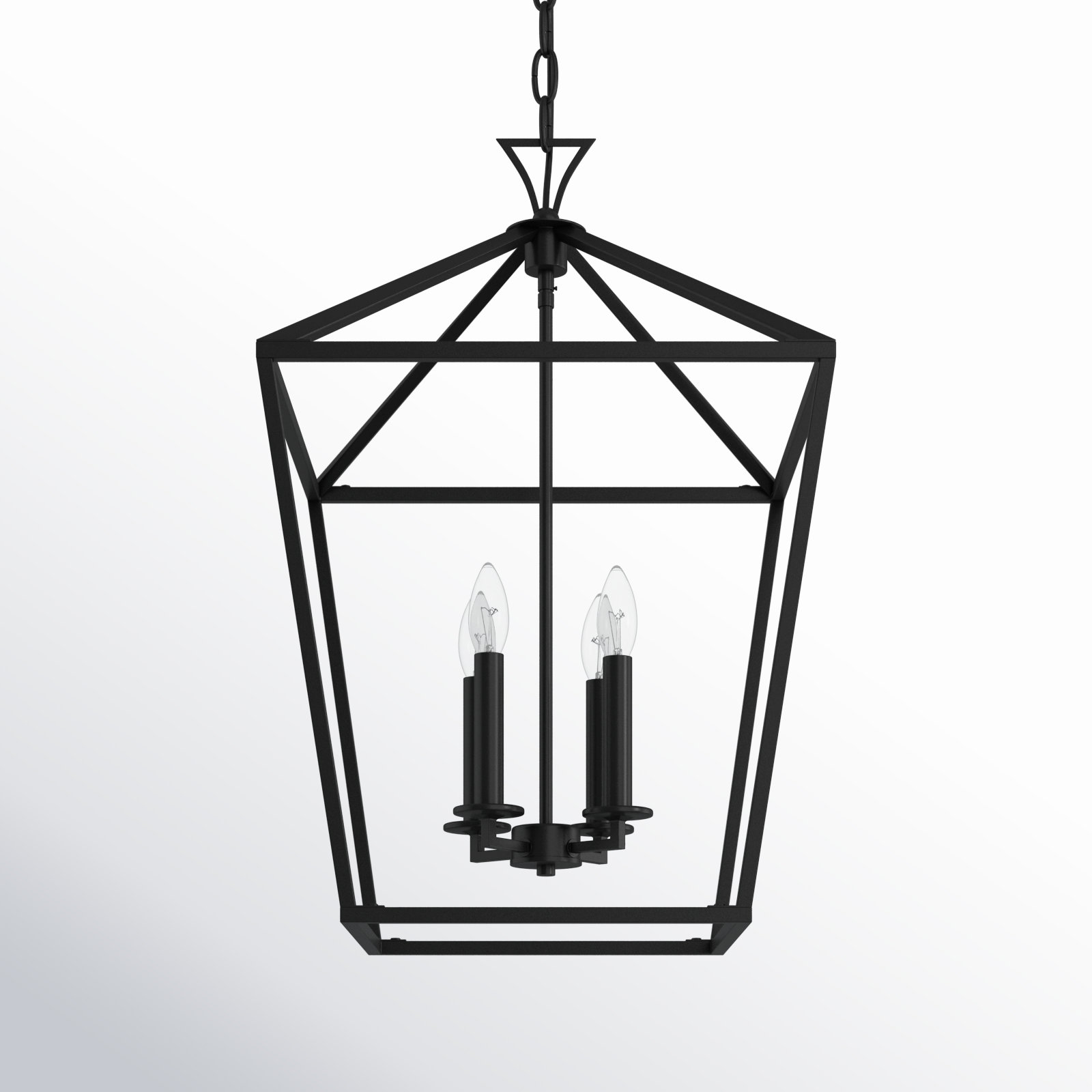 Hastings 4-Light Chandelier, Matte Black