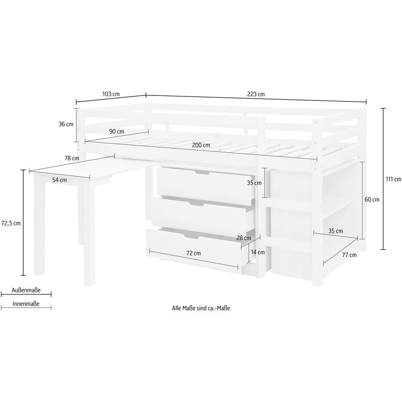 Colden Bed, Grey