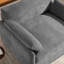 Fauteuil surdimensionné simple en chenille, fauteuil d'appoint large et profond, fauteuil rembourré moderne et confortable, canapé-lit avec coussins-133138364