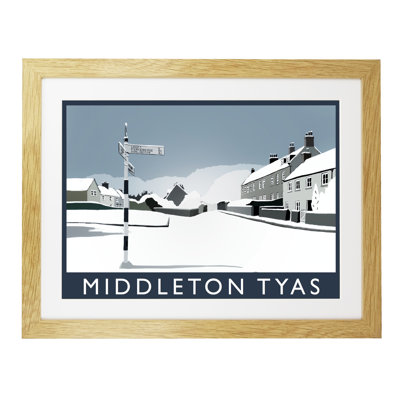 Middleton Tyas in Snow 1 Piece Wall Art