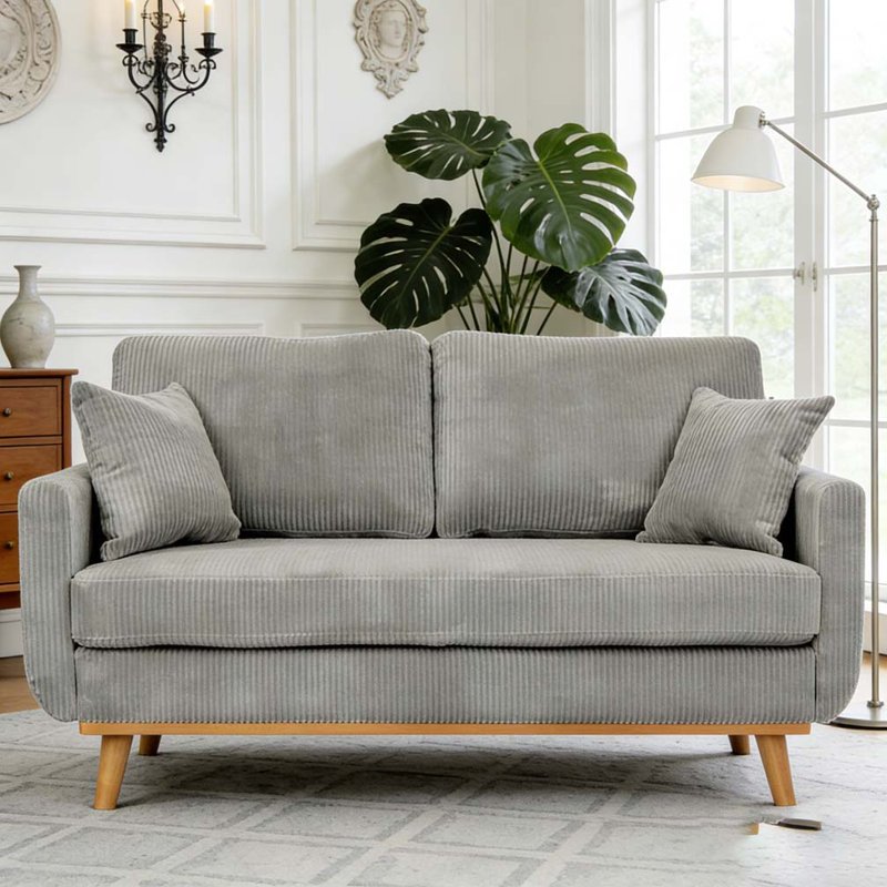 Mid-Century Corduroy Sof