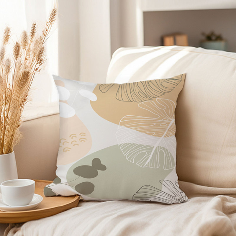 Botanical Retro Leaves IV Botanicals Leaf Bohemian, 16"H x 16"W