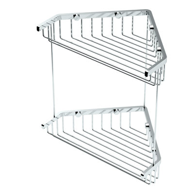 Stainless Steel Corner Wall Mount Shower Caddy