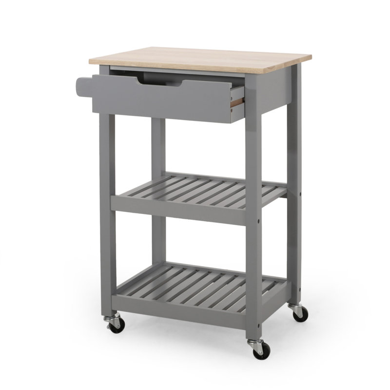 Chariot de cuisine (tabouret non inclus), Gris