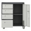 Armoire de rangement robuste en métal avec roulettes - Organisateur robuste pour le garage, le bureau et la maison, capacité de charge élevée