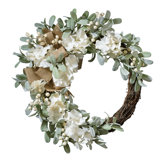 22 Inch Grapevine Hydrangea Wreath