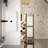 Simple log style bathroom cabinet