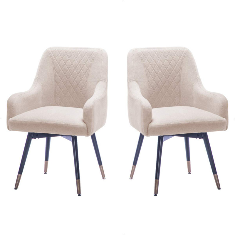 Abree 18.9'' H Fabric Upholstered Armchair, Beige