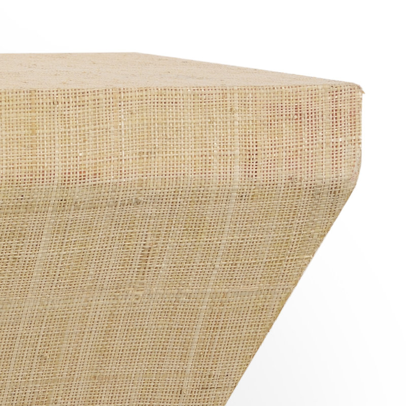 Raffia Floating Shelf, Cream