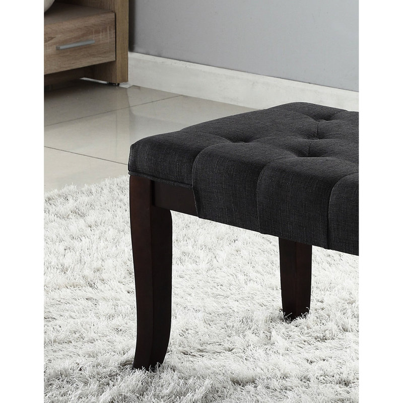 Banc de salle à manger en tissu, Dark Grey