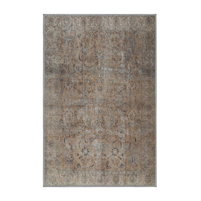 Tapis brun clair/beige traditionnel Nigan