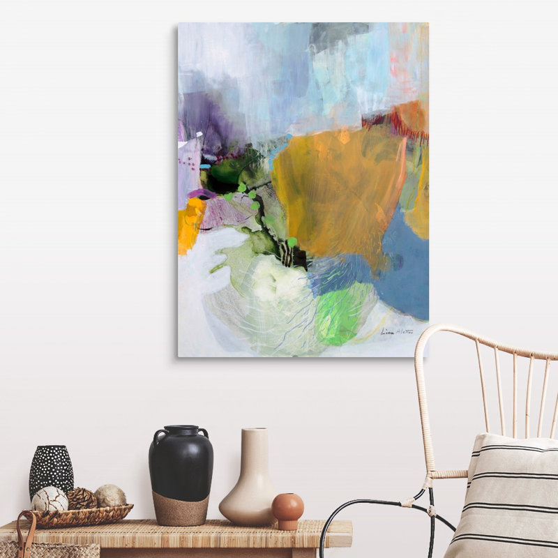 Reproduction d’art sur toile, "Where here is always more" par Lina Alattar, H 40 po x l 30 po x P 1,25 po, Toile tendue