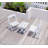 Foldable Small Table And Chair Set With 2 Chairs And Rectangular Table  White