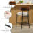 Counter Height Ferrer, 24" Ferrer , Boucle Counter Stools With Back, Boucle Ferrer For Kitchen Island, Dining Room(Set Of 6)-445454736