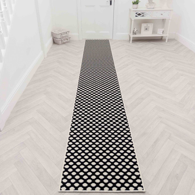 Runner Geometric Area Rug, Runner 60 x 150 cm