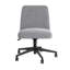 Fauteuil de bureau Katia avec accoudoirs et dossier moyen en tissu beige doux-1766471816