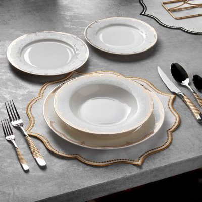 Everson 24 Piece Dinnerware Set, Service for 6