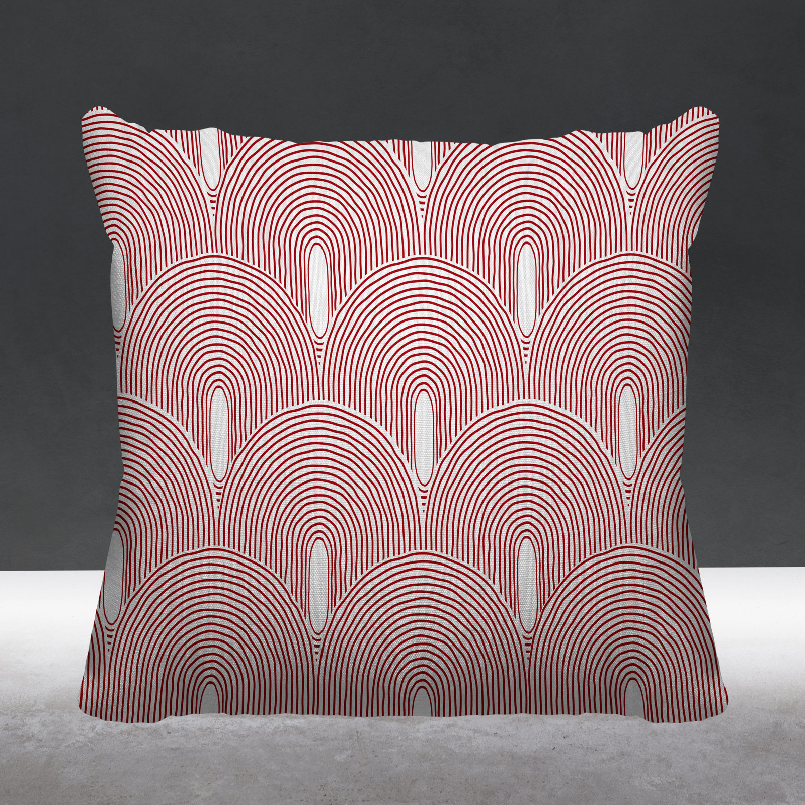 Limpo Starburst Indoor/Outdoor Throw Pillow, 20"H x 20"W, Red, Square