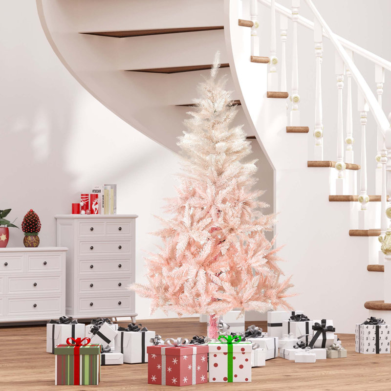 Arbre de Noël artificiel épinette non éclairé avec branches réalistes, 6'