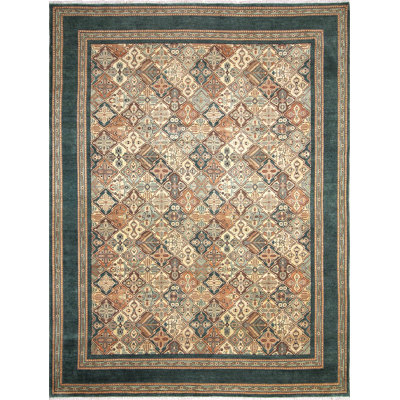 Noori Rug Ankara Kulimjan Hand-knotted Light Green Area Rug In Light Green,beige
