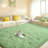 Mint Green Fluffy Rugs for Living Room 6x9 ft, Soft Non-Slip Shag Plush Bedroom Carpet, Large Area Rug for Nursery Kids Dorm Home Decor-1431013600