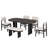 6-Piece Upholstered Rectangular Dining Room Table Set with Bench-390264610
