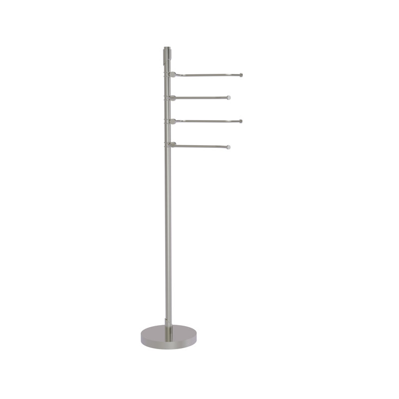 Porte-serviettes sur pied Southbeach, Nickel satiné