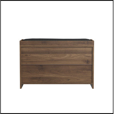 Upholstered Shryock with double doors storage