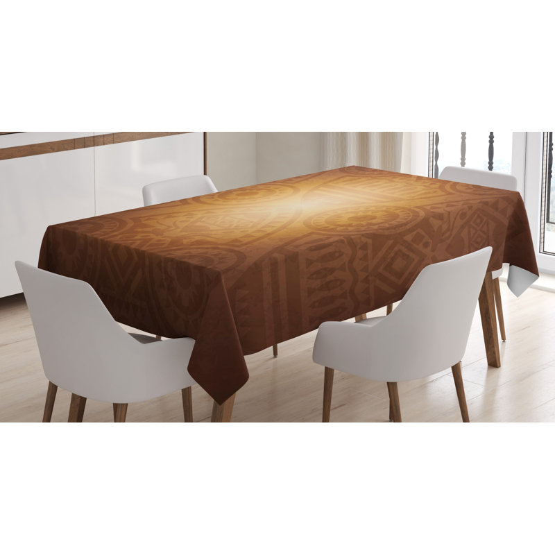 African Art Pattern Tablecloth, 84" x 60"