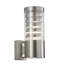 Rozell Brushed Stainless Steel Outdoor Armed Sconce