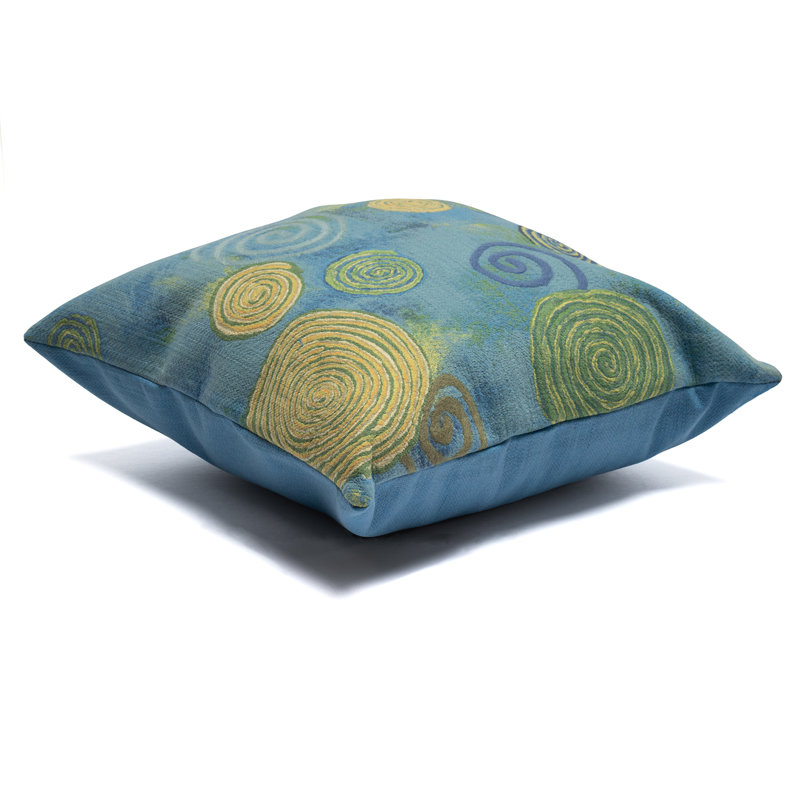  Graffiti Swirl Outdoor Square Pillow Cover & Insert, 20" x 20", Cool 1