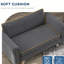 Matelas surélevé pour chien, base à glissière, gris moyen pour animaux de compagnie, coussins confortables, lavable, dessous