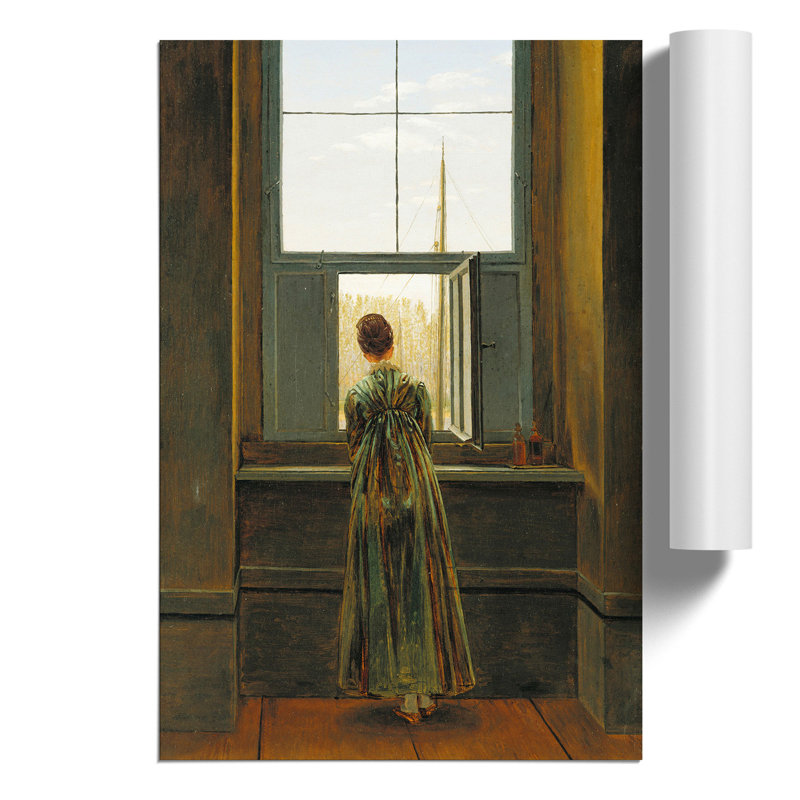 Woman at the Window by Caspar David Friedrich - Frameless Print, 30cm H x 21cm W x 0.1cm D