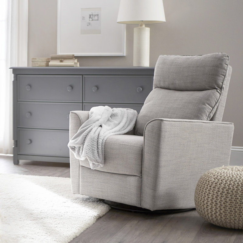 Soho Swivel Glider, Gray