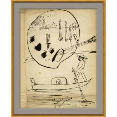 «Artist Sketch» - Peinture encadrée sur papier