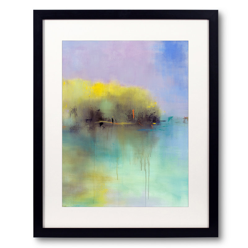 Sunlit Beginnings Vertical Print, Black Framed Paper, White, 30" H x 24" W