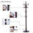 73" H Solid Wood Coat Rack With 14 Hooks – Freestanding Hall Tree For Entryway Or Bedroom-374109775