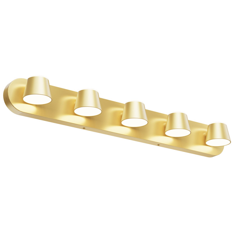 Boze Dimmable LED Vanity Light, Gold, 5