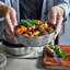 Set of 2 Steel Food Bowl Small 650ml - Grey