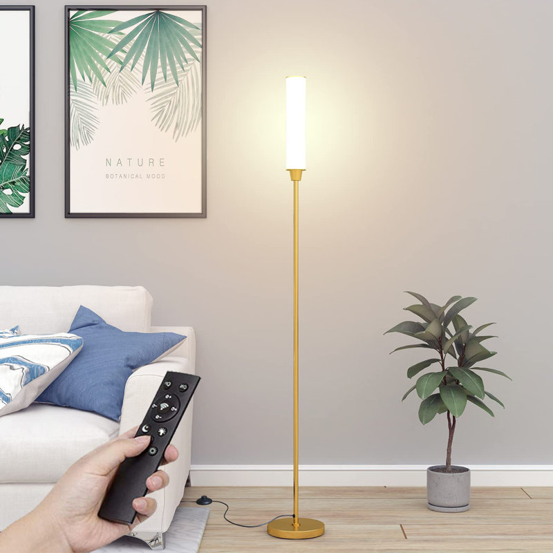 Joclynn 66.2'' Traditional Floor Lamp, Gray