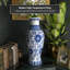 24" Blue And White Floral Porcelain Fishtail Vase-709528132-709528137