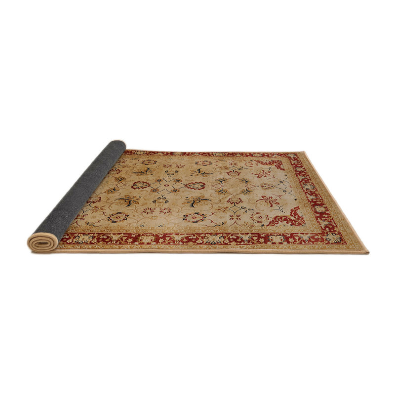 Tapis rouge / beige kevork, Rond 8 pi