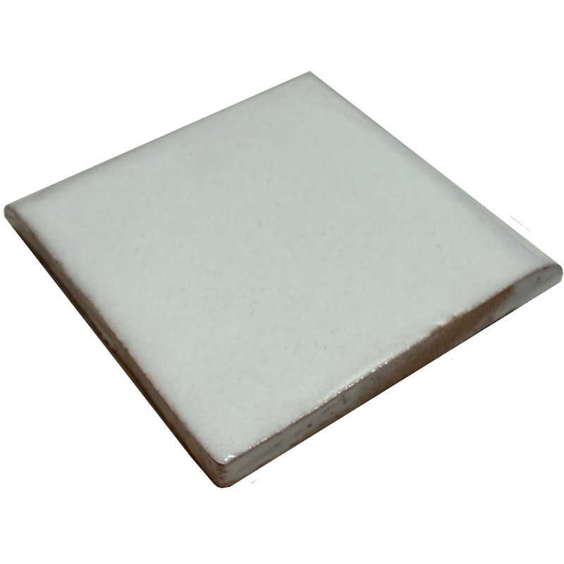 9pcs TalaMex Mexican Clay Talavera Bullnose, 2" W x 2" L, Pure White