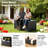 100 Gallon Resin Outdoor Storage Box, Waterproof Lockable Deck Box, All-Weather Patio Storage Container,Black